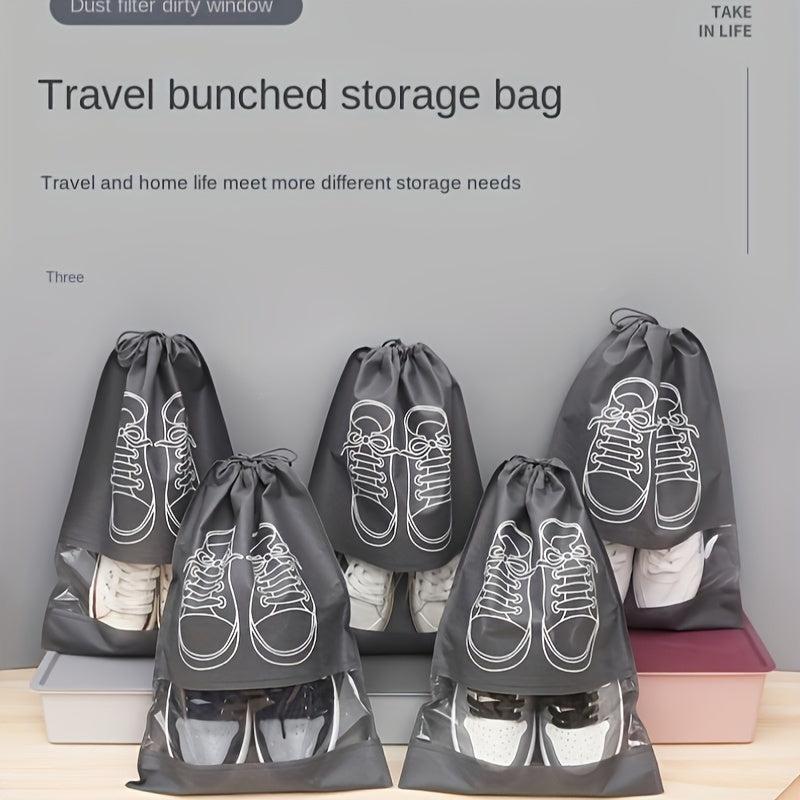 Non woven Fabric Drying Shoe Bag Drawstring Dust Cover Storage Bag