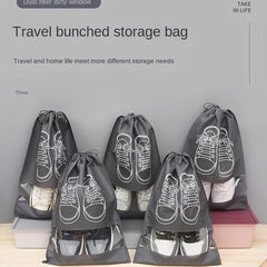 Non woven Fabric Drying Shoe Bag Drawstring Dust Cover Storage Bag