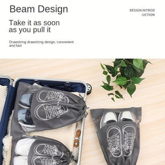 Non woven Fabric Drying Shoe Bag Drawstring Dust Cover Storage Bag