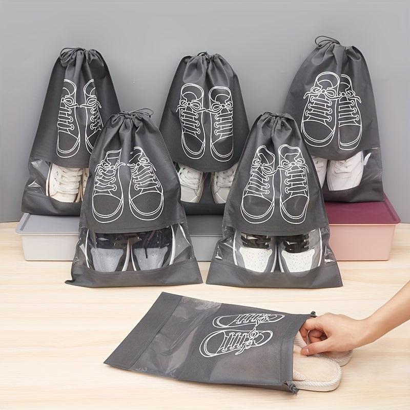 Non woven Fabric Drying Shoe Bag Drawstring Dust Cover Storage Bag
