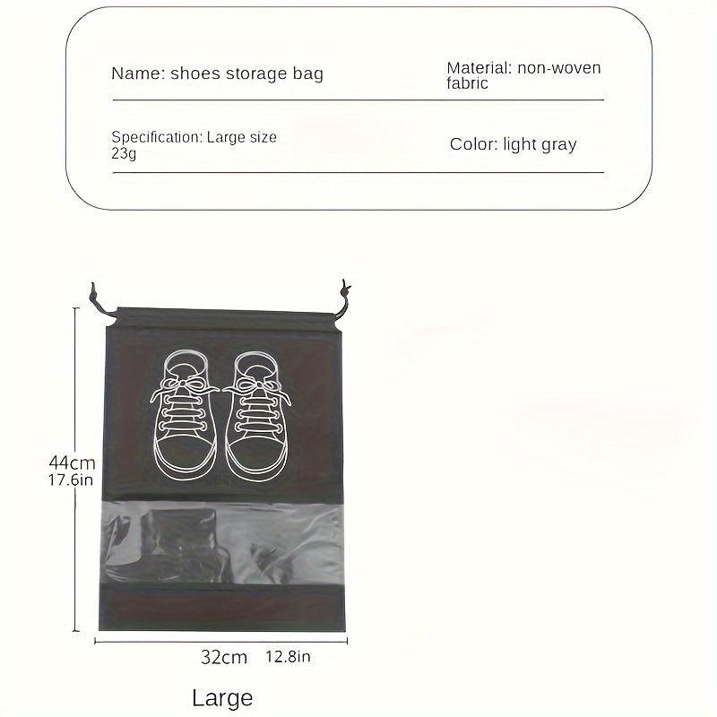 Non woven Fabric Drying Shoe Bag Drawstring Dust Cover Storage Bag