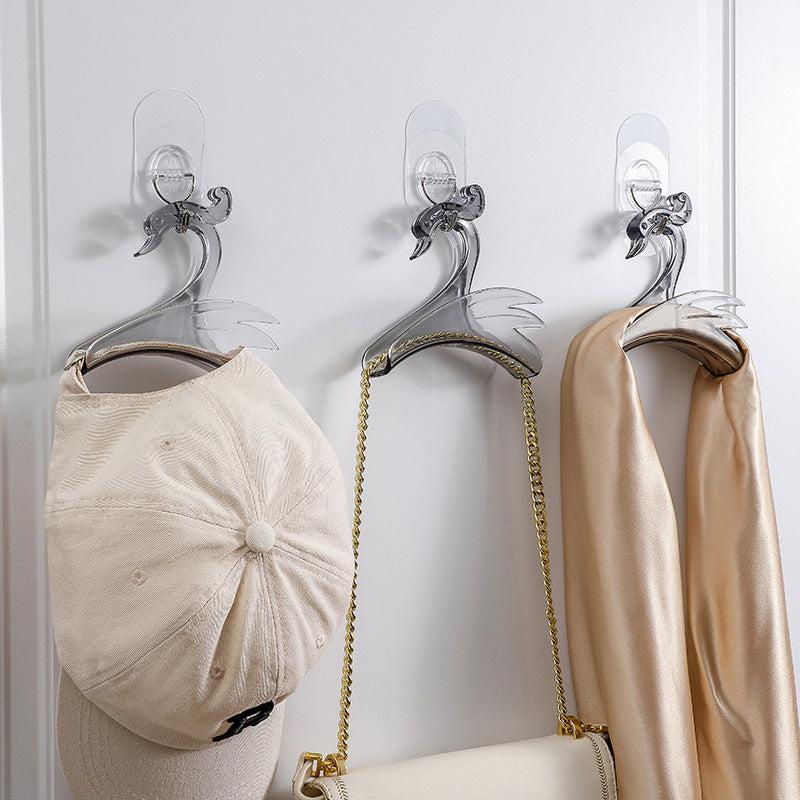 Swan Shaped Wardrobe Bag Hook Hat Scarf Hanger