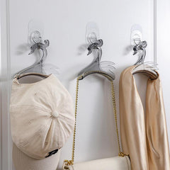 Swan Shaped Wardrobe Bag Hook Hat Scarf Hanger