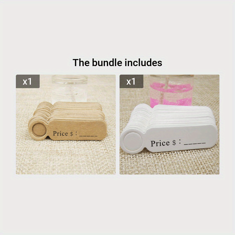 100pcs Baking Small Label DIY Jewelry Material Hangtag Bookmark Gift Card