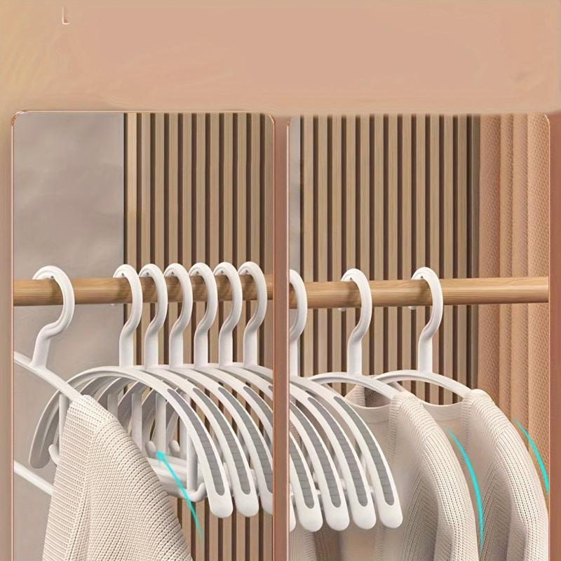 Rubber Half round Wide Shoulder Anti slip Hanger for Clothes