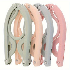 4pcs Folding Hanger Travel Portable Storage Trip Telescopic Drying Rack