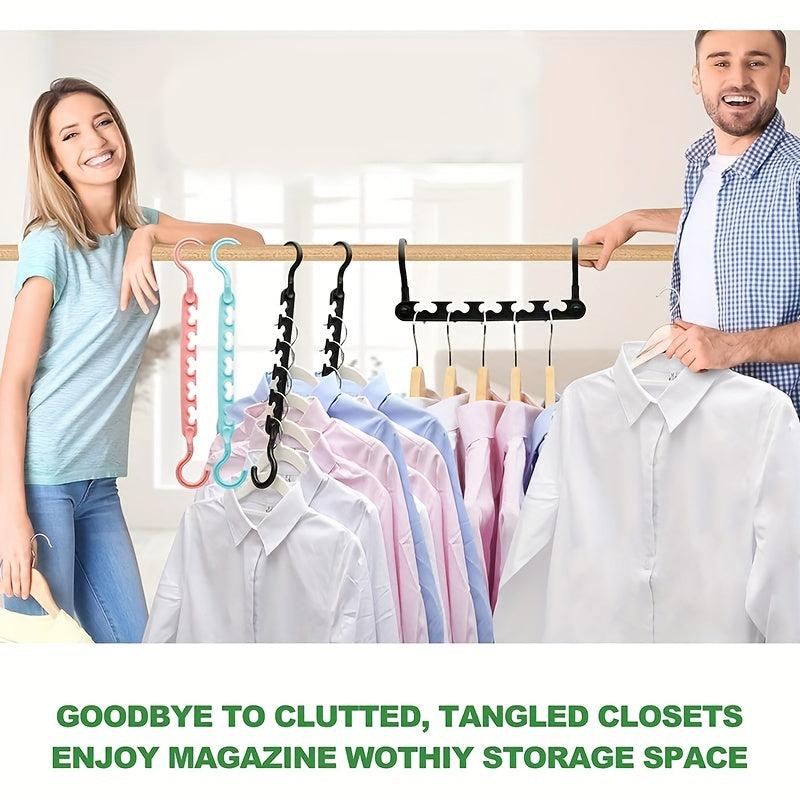 Foldable Closet Organizer & Storage Rack Clothes Hanger - Save Wardrobe Space