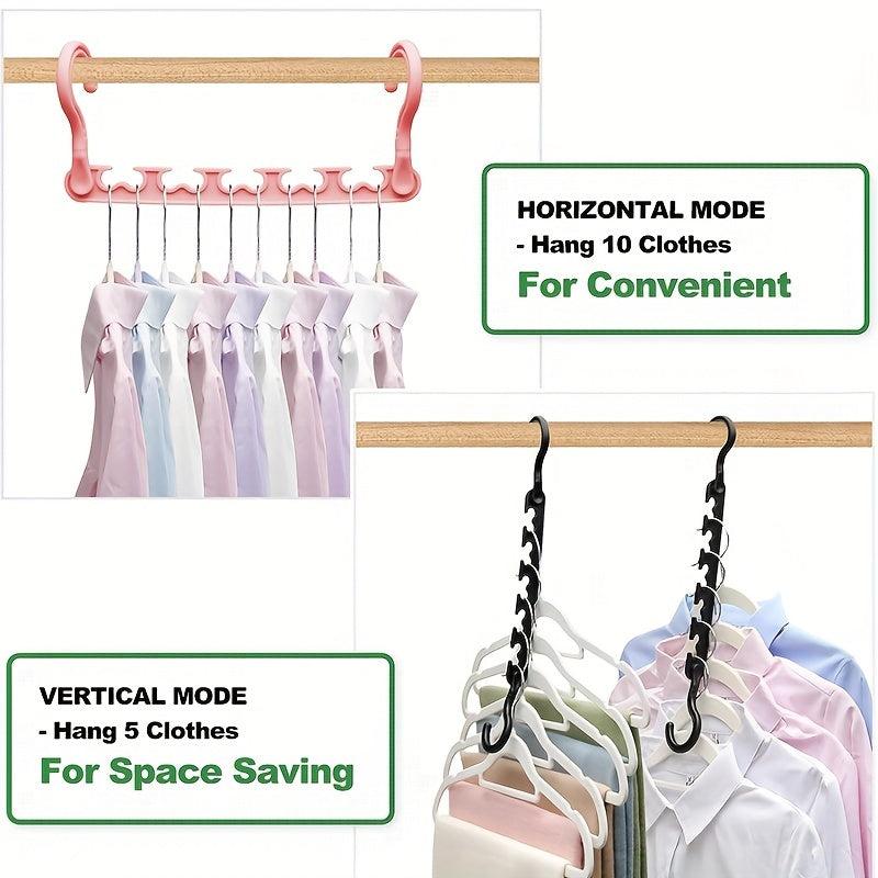 Foldable Closet Organizer & Storage Rack Clothes Hanger - Save Wardrobe Space