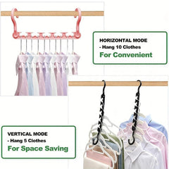 Foldable Closet Organizer & Storage Rack Clothes Hanger - Save Wardrobe Space