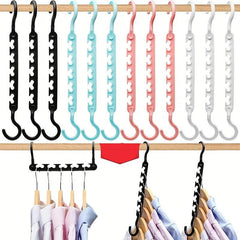Foldable Closet Organizer & Storage Rack Clothes Hanger - Save Wardrobe Space