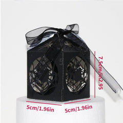 4pcs Halloween Candy Paper Box Pumpkin Ghost Laser Hollow High-end