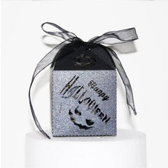 4pcs Halloween Candy Paper Box Pumpkin Ghost Laser Hollow High-end
