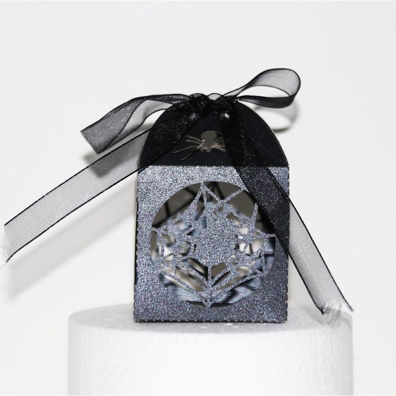 4pcs Halloween Candy Paper Box Pumpkin Ghost Laser Hollow High-end