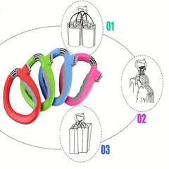 Labor Saving Bag Holder Self Locking Thumb Bag Carrier Shopping Grocery Bag