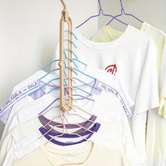5pcs Multifunctional Hanger Hanging Storage Dormitory Magic 9-hole