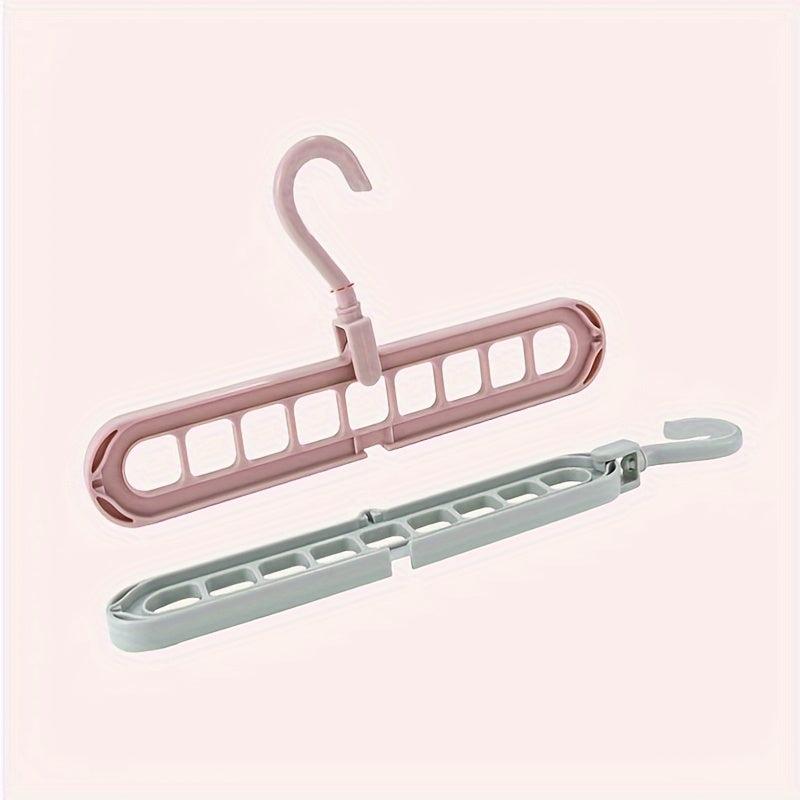 5pcs Multifunctional Hanger Hanging Storage Dormitory Magic 9-hole
