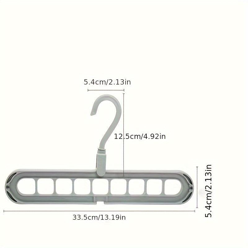 5pcs Multifunctional Hanger Hanging Storage Dormitory Magic 9-hole
