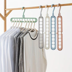 5pcs Multifunctional Hanger Hanging Storage Dormitory Magic 9-hole