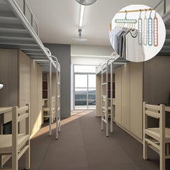 5pcs Multifunctional Hanger Hanging Storage Dormitory Magic 9-hole