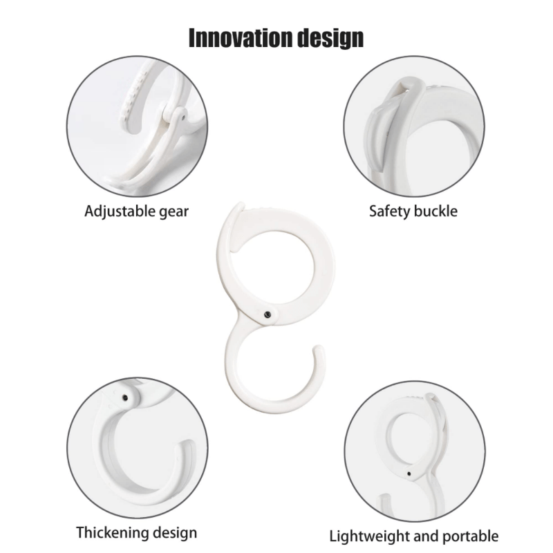 5pcs Adjustable S Shaped Hook Safety Buckle Hanger