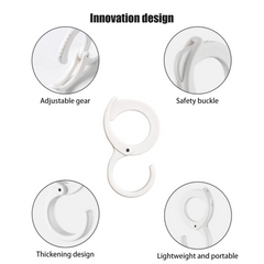 5pcs Adjustable S Shaped Hook Safety Buckle Hanger