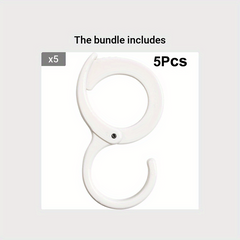 5pcs Adjustable S Shaped Hook Safety Buckle Hanger