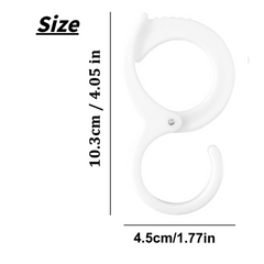 5pcs Adjustable S Shaped Hook Safety Buckle Hanger