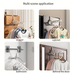 Portable Folding Clothes Hanger Rack for Travel Dorm Business Hotels
