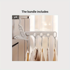 Portable Folding Clothes Hanger Rack for Travel Dorm Business Hotels