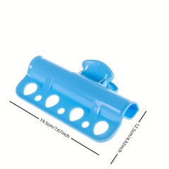 1pc Plastic Clothes Hanger Windproof Hanger Fixed Clamp Clothes Rod Large Clip