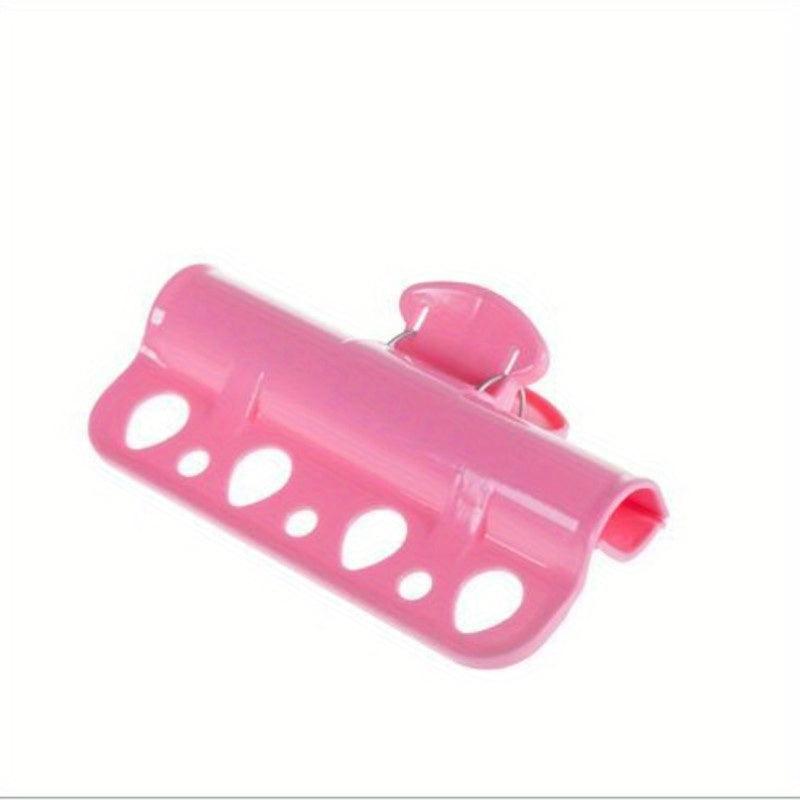 1pc Plastic Clothes Hanger Windproof Hanger Fixed Clamp Clothes Rod Large Clip