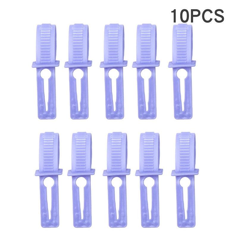 10pcs Home Clothes Hanger Organizer Hook Anti Slip Fixed Buckle
