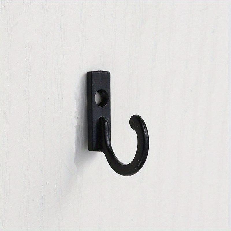 Mini Iron Coat Hooks Metal Wall Mounted Wood Slatwall Coat Hanger