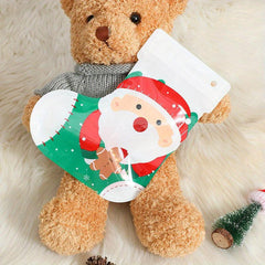 10pcs Christmas Socks Gift Bag Self-sealing Biscuit Candy Packaging