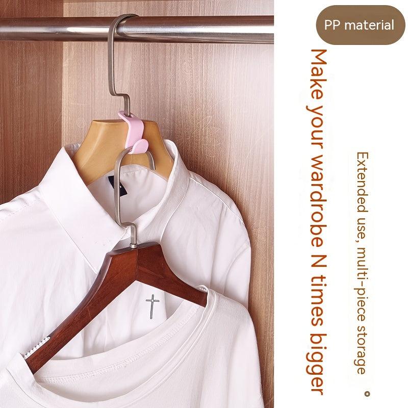 10pcs Plastic S Hooks for Cabinet Clothes Hanging Rack