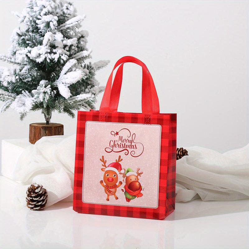 Creative Cartoon Christmas Style Printed Gift Bag Non-woven Packaging