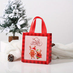 Creative Cartoon Christmas Style Printed Gift Bag Non-woven Packaging