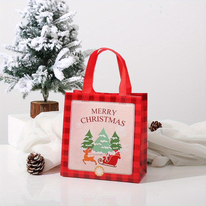 Creative Cartoon Christmas Style Printed Gift Bag Non-woven Packaging