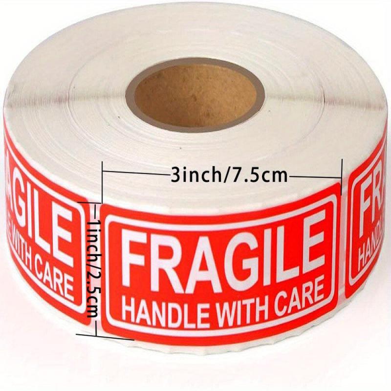 Handle with Care Fragile Stickers 500 pcs 2.54x7.62 cm Adhesive Labels