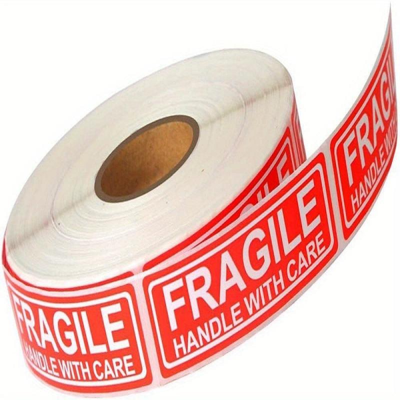 Handle with Care Fragile Stickers 500 pcs 2.54x7.62 cm Adhesive Labels