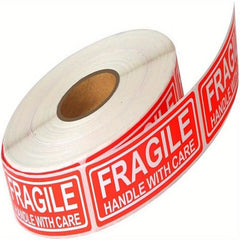 Handle with Care Fragile Stickers 500 pcs 2.54x7.62 cm Adhesive Labels