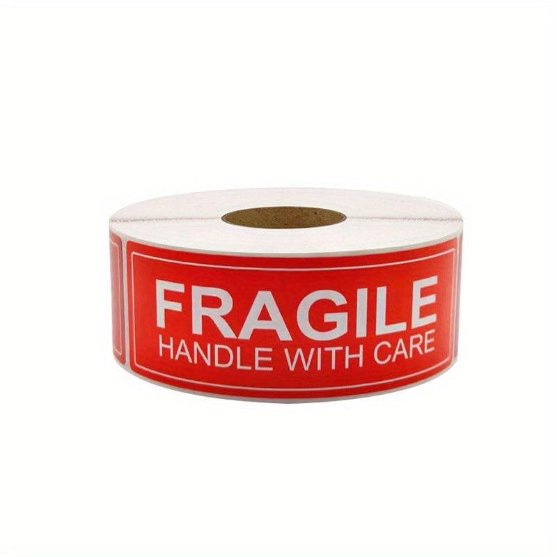 Handle with Care Fragile Stickers 500 pcs 2.54x7.62 cm Adhesive Labels