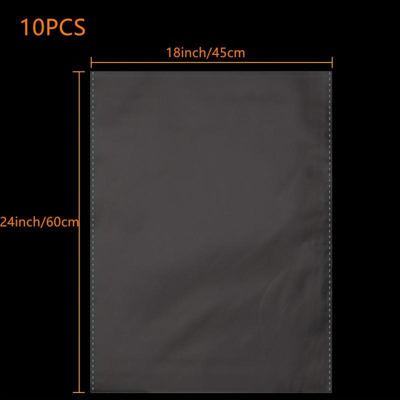 10pcs Clear Cellophane Basket Bags Large Size for Gifts