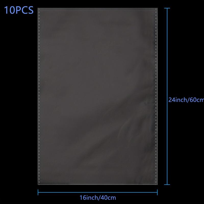 10pcs Clear Cellophane Basket Bags Large Size for Gifts