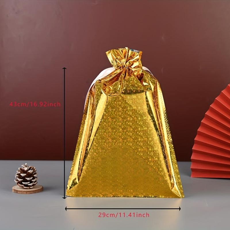 18pcs Christmas Gift Packaging Bags - Various Styles Combo Plastic Bags