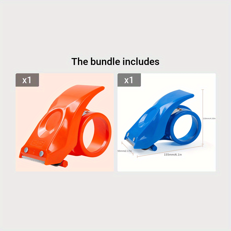 Heavy Duty Tape Dispenser with Chromium Blades - Eco Friendly