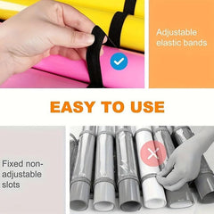 Vinyl & HTV Roll Holder Storage Organizer 48 Compartments Film Storage Bag