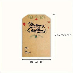 300 Christmas Holiday Decoration Sticker Roll 7.62x5.08cm Self-adhesive Label