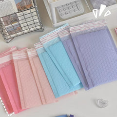 20pcs Multicolor Bubble Mail Bag Envelopes 11x19cm Small Business Packaging