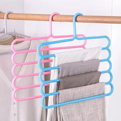 3pcs Multifunctional 5-layer Hangers Pants Wardrobe Hanging Rack